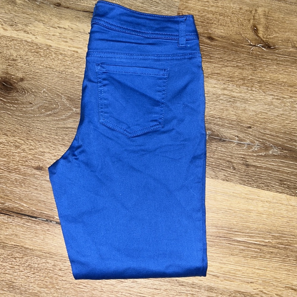 Gorgeous ( never worn) stretchy Royal Blue Baccinni Skinny Jean Slacks Size 6 - Picture 5 of 5